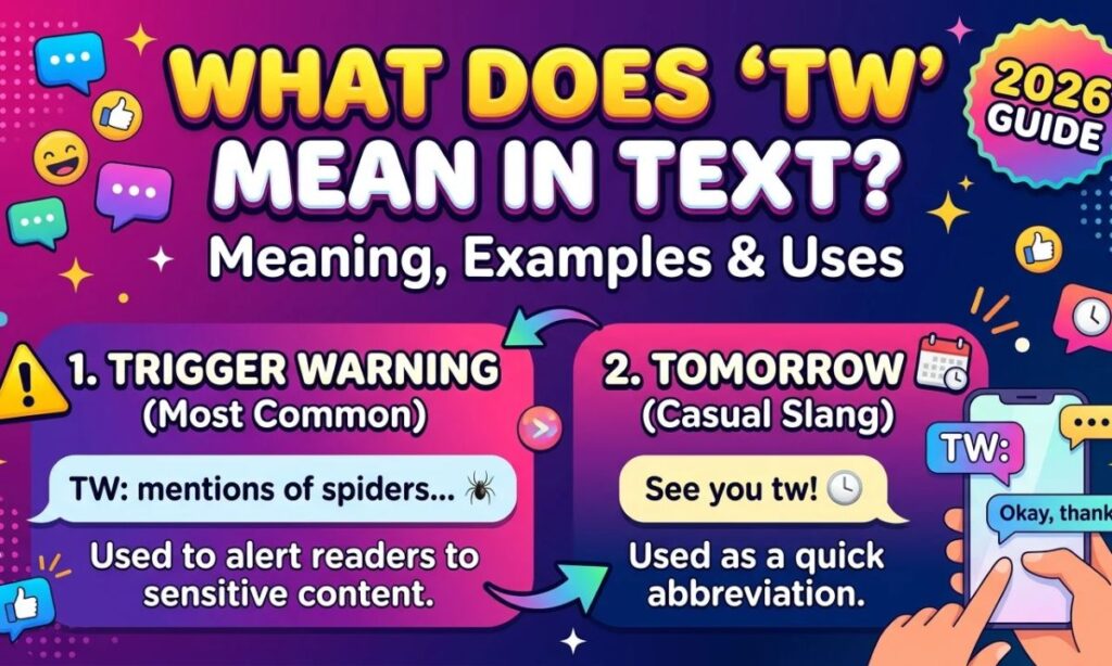 What Does TW Mean in Text